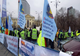 Bugetarii protestează în fața Guvernului 